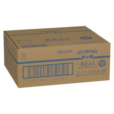 Hellmann's® Real Mayonnaise Mini Jar 72 x 1.2 oz - 